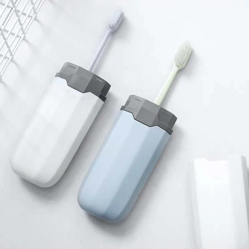 1pc Travel Portable Toothbrush Toothpaste Holder Storage Box Case Pencil practical Container toothbrush organizer bathroom tools