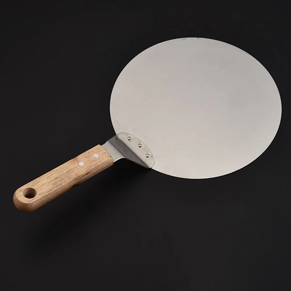 

Stainless Steel Pizza Peel Shovel with Wooden Handle Cake Shovel Baking Tools Cheese Pizza Shovels Hot Sale