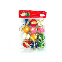 12 шт мини разноцветные рождественские мячики елочные шары вечерние елочные украшения Висячие украшения