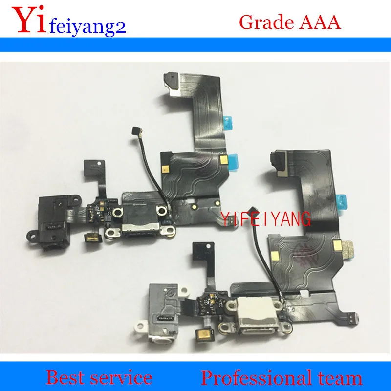 50pcs YIFEIYANG Original For iPhone 5 5g Charger Charging Port Dock USB Connector Flex Cable Headphone Audio Jack Ribbon | Мобильные