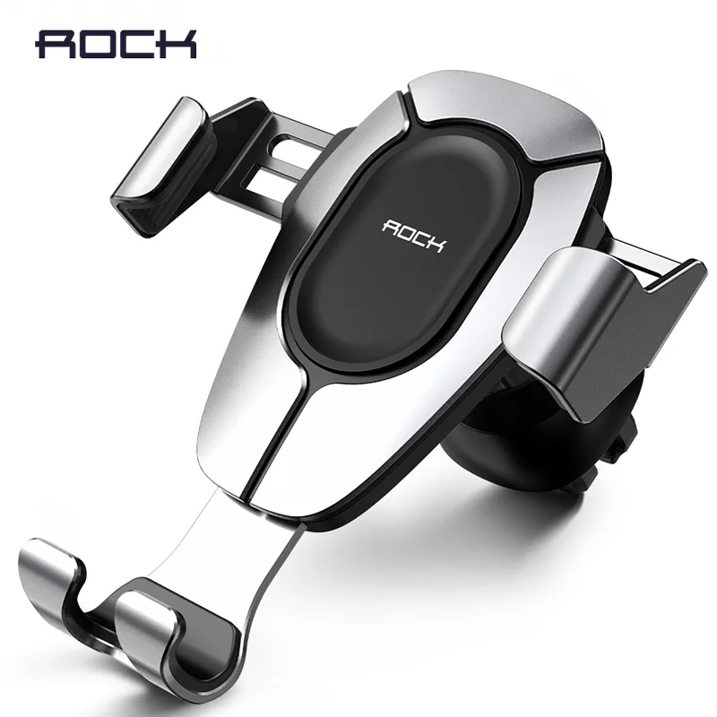 

ROCK Gravity Car Phone Holder for Mobile Phone Car Holder Air Vent Mount Phone Stand for iPhone X Samsung S10 Cellphone Holder