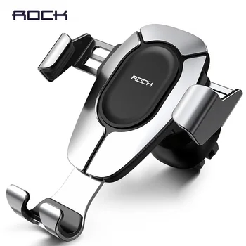 

ROCK Gravity Car Phone Holder for Mobile Phone Car Holder Air Vent Mount Phone Stand for iPhone X Samsung S10 Cellphone Holder