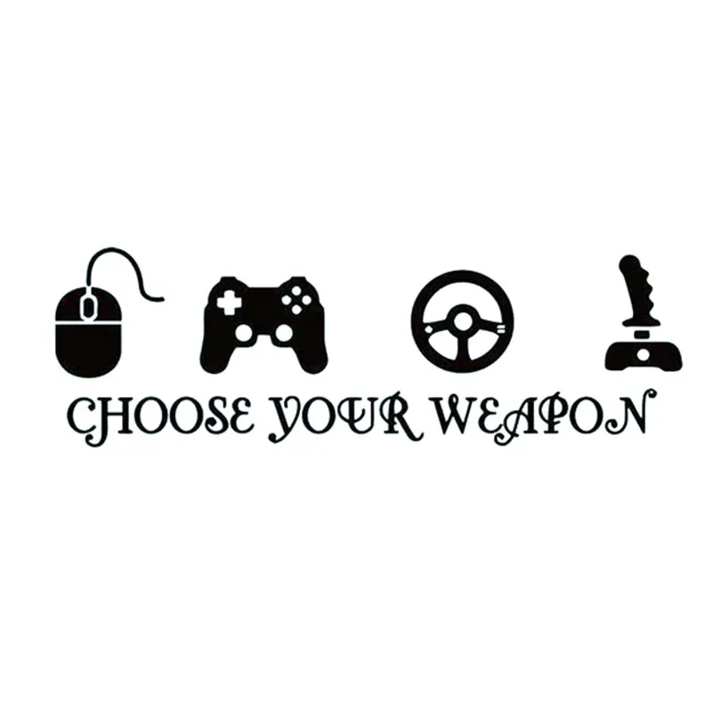 0045 FOR Gamer Car Stickers Vinyl Wall Stickers Video Game Play Room