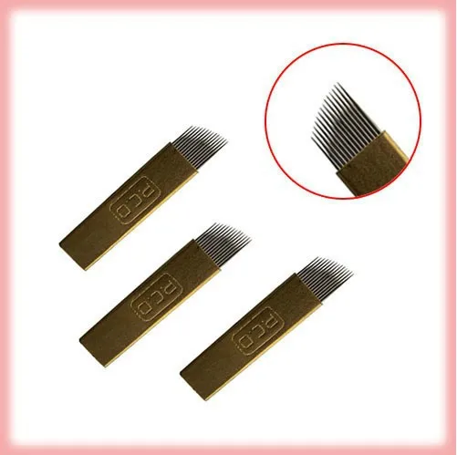 

eyebrow piece soft needle leaf physiological resilience needle blade 11 needles