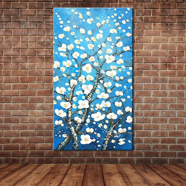 Modern-Blue-Art-Almond-Blossoms-Oil-Painting-on-Canvas-Hand-Painted-Tree-Wall-Mural-Picture-Decoration.jpg_640x640