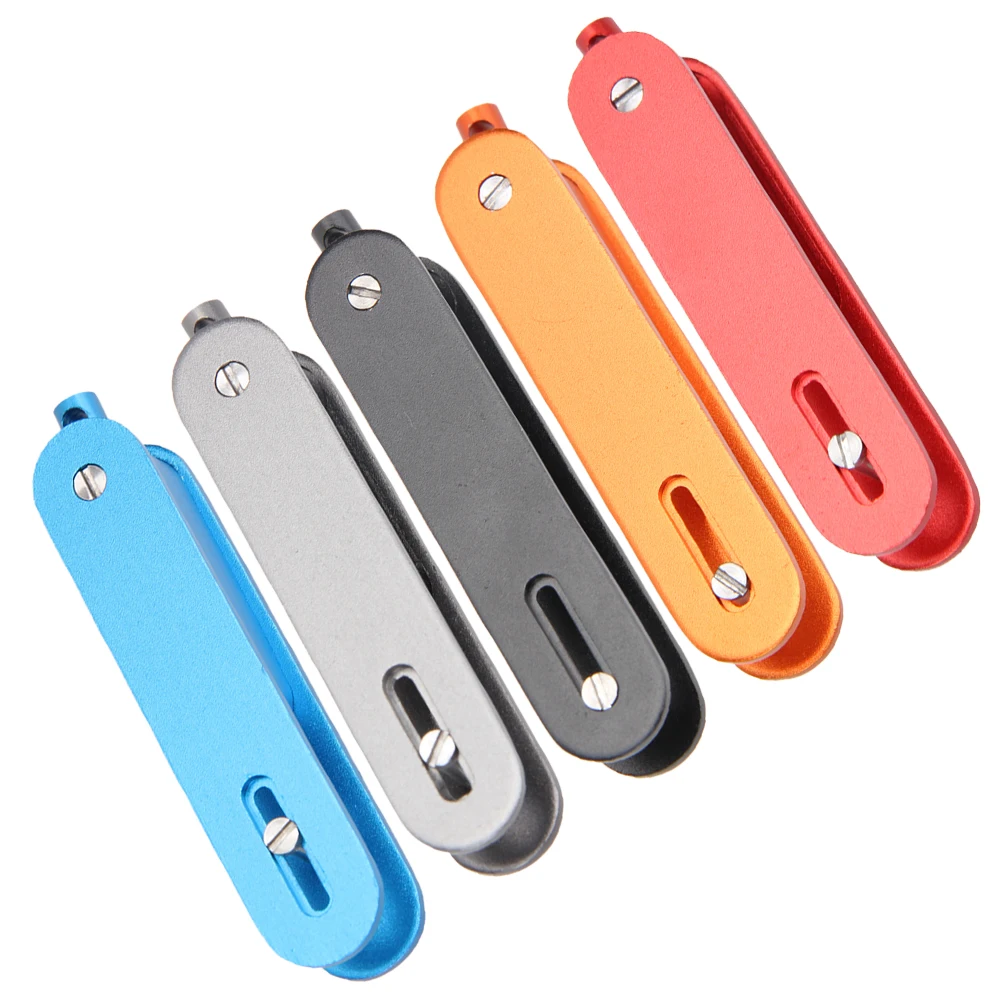Mini EDC Gear Aluminum Hard Key Holder Clip Organizer Folder Keychain Pocket Tool for Outdoor Key