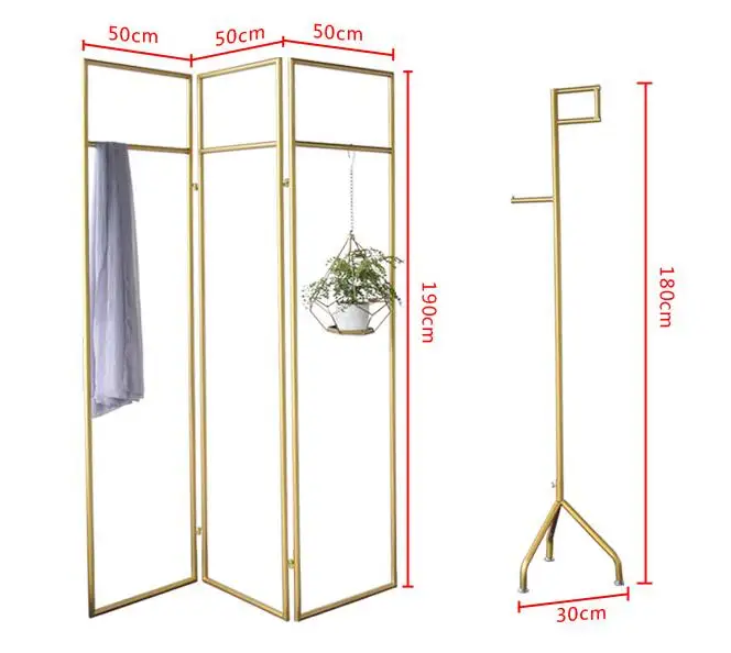 Витрина для одежды Золотая кованая железная напольная полка для пакета Женская Стойка для магазина одежды боковая стойка для ювелирных изделий Белая стойка для обуви