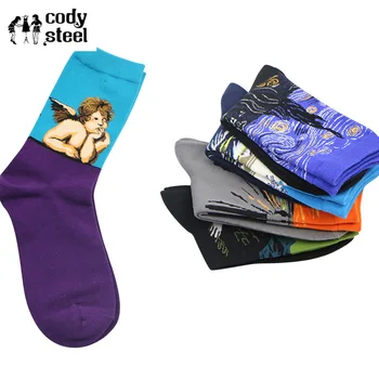 

Ladies Fashion Socks Cotton Casual Patchwork In Tube Socks Woman Classic Printing Girl Socks 3Pairs/lot=6pieces