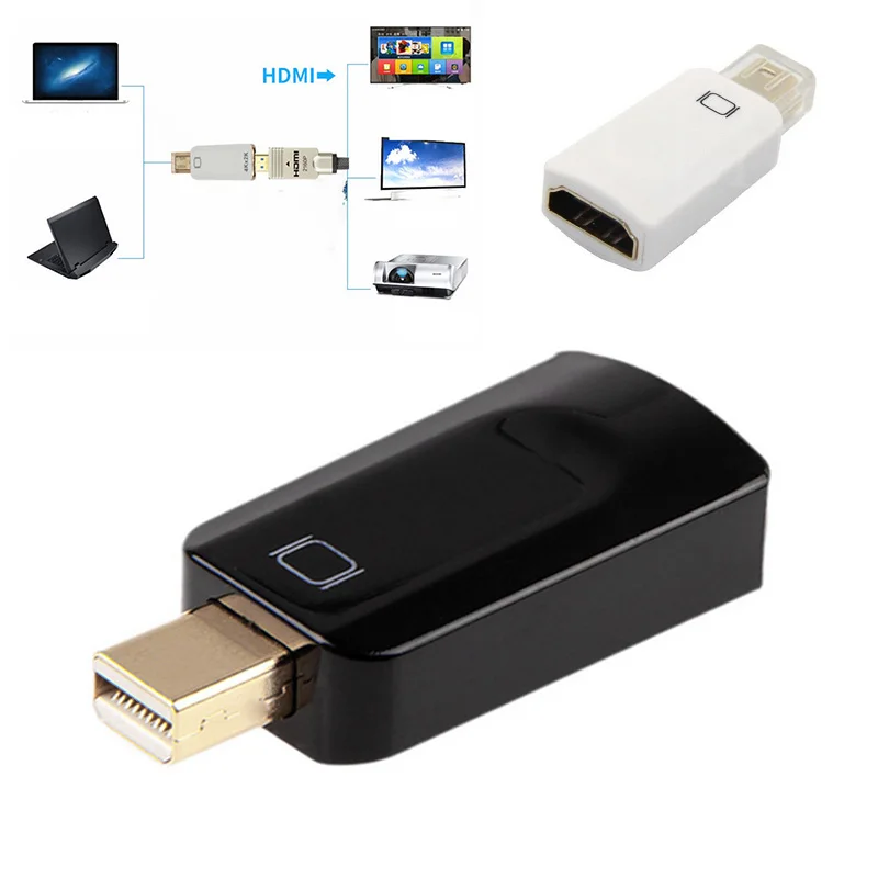 

For MacBook Mac Pro Air Displayport Male DP to HDMI Male Cable Adapter Converter for PC Laptop HD Projector Adapter Gadget
