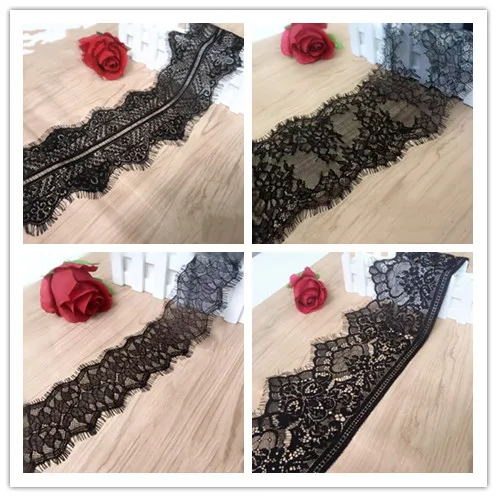 3 m / black and white delicate eyelashes lace openwork clothing decoration accessories skirt lace 3 m / black and white delicate eyelashes lace openwork clothing decoration accessories skirt lace