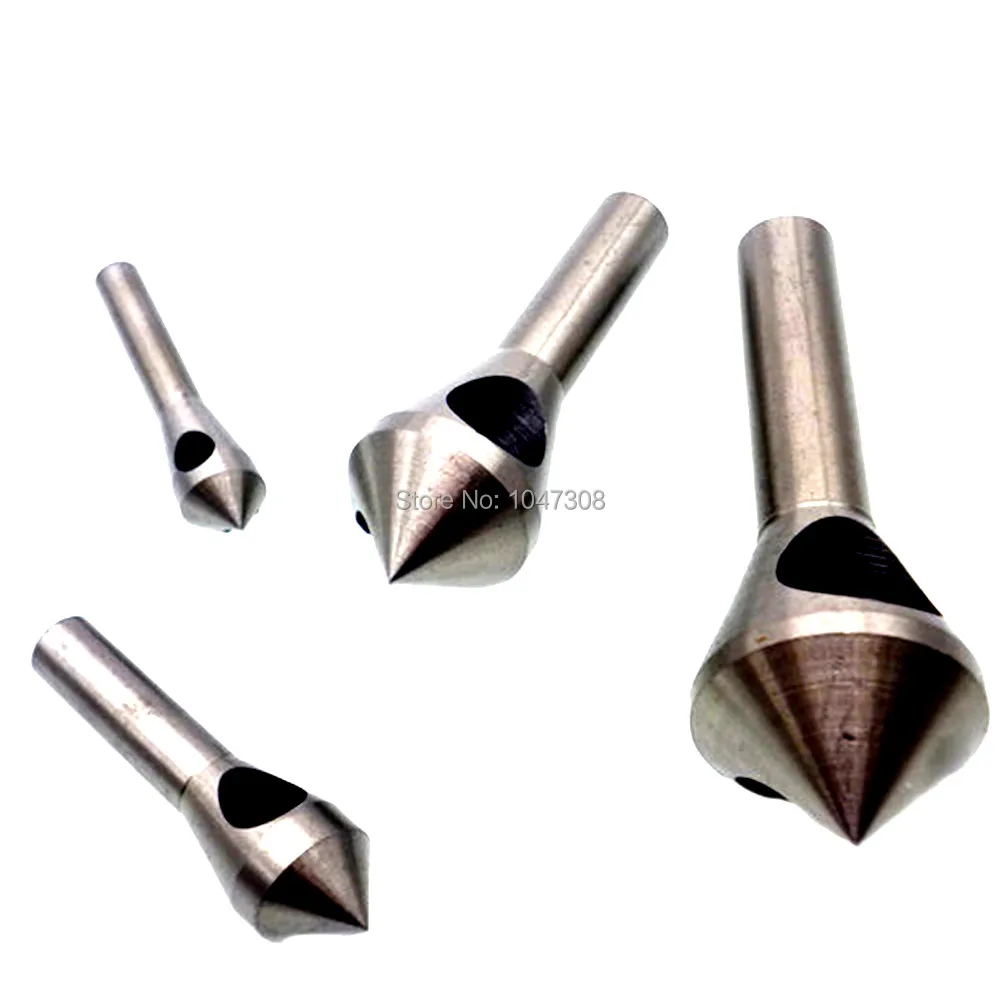 New 4 x Countersink and Deburring Tool Set , Metal Plastic Wood Cutter