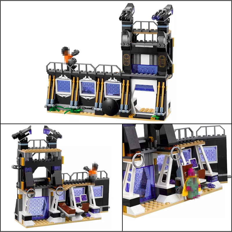 07106 466pcs Super Heroes Avengers Figures Corvus Glaive Thresher Attack Building Block Compatible Legoings 76103 Brick Toy