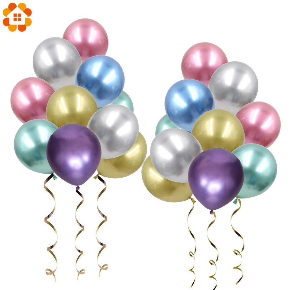 15 шт. 12 дюймов металлические цвета латексные воздушные шары с конфетти надувной шар для свадьбы, дня рождения, украшения