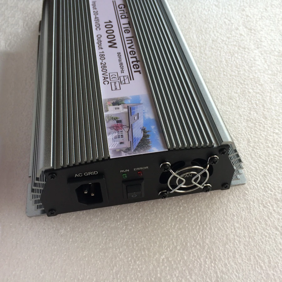 1000 Вт 30 в 60 ячеек/36 72 ячейки MPPT сетчатый инвертор от 20 45 В до AC180 260V or 90 140 на сетке