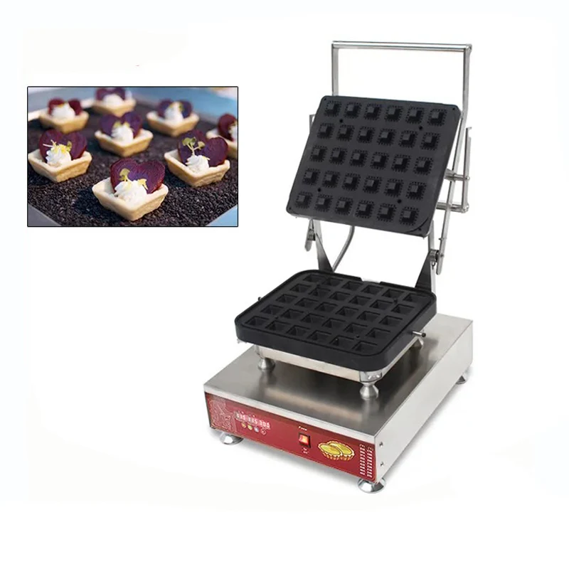 Коммерческий 30 отверстий квадратной формы tartlet shell maker машина яйцо tart мини