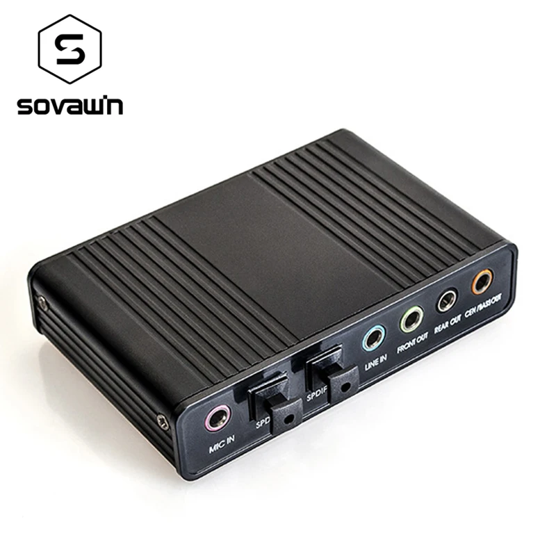 USB 2 0 Звуковая карта 5 1 Ch Оптический контроллер Аудио адаптер внешняя звуковая для