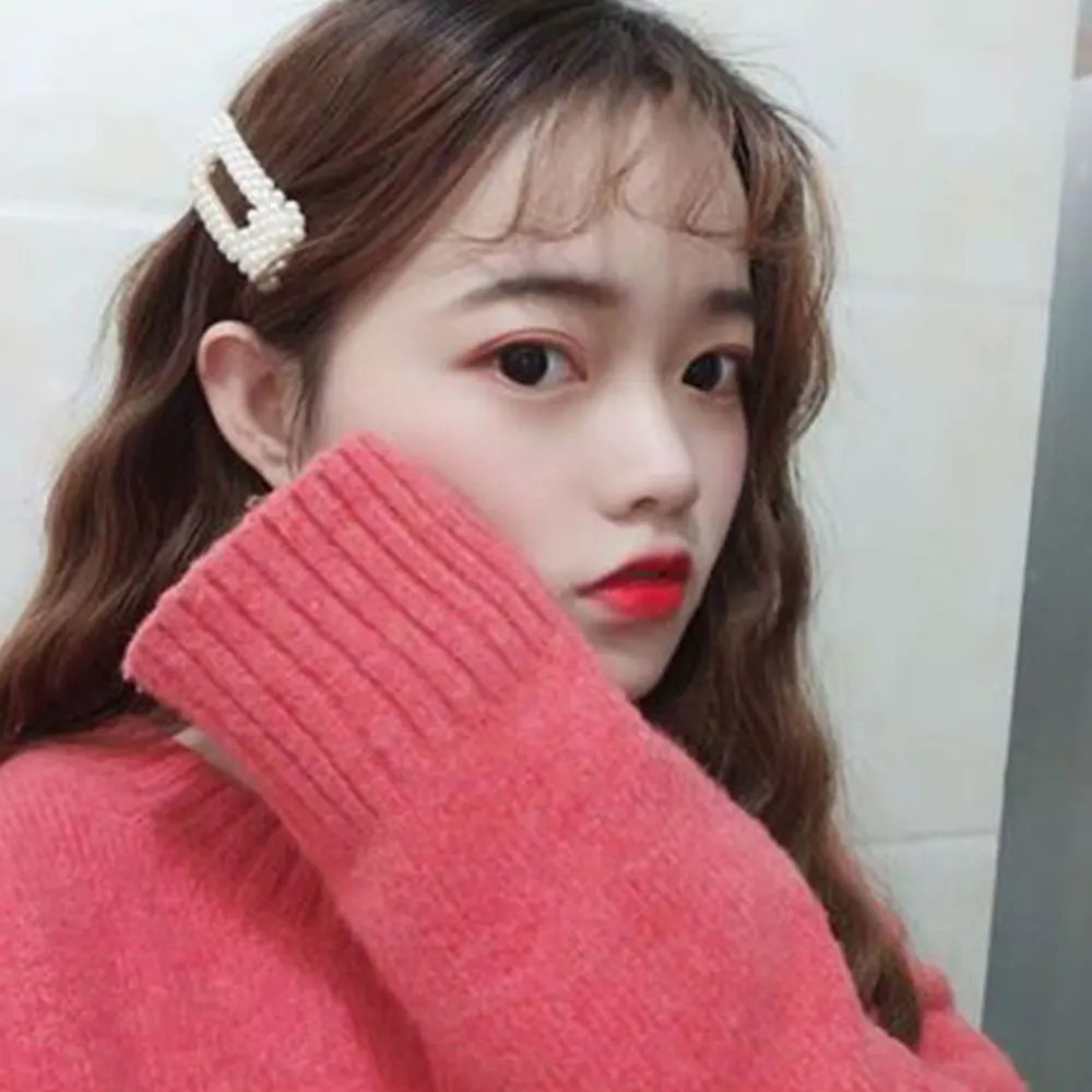 

Fashion Pearl Hair Clip for Women Girl Elegant Korean Chinese Design Pearl Metal Hair Clips Hairpin Hair Styling Accessories