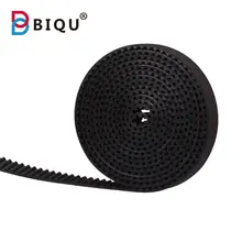 10M GT2 Black Rubber Open Timing Belt Width 6mm For RepRap gt2 pulley 2GT Synchronous Belts Part Pitch 2mm