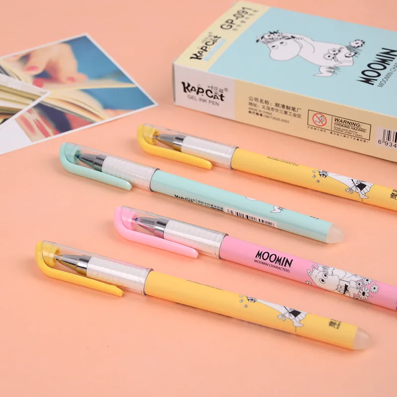 

1pcs Kawaii office Erasable gel pen cute hippo pattern school stationery Supplies Black ink 0.5mm Pen refill