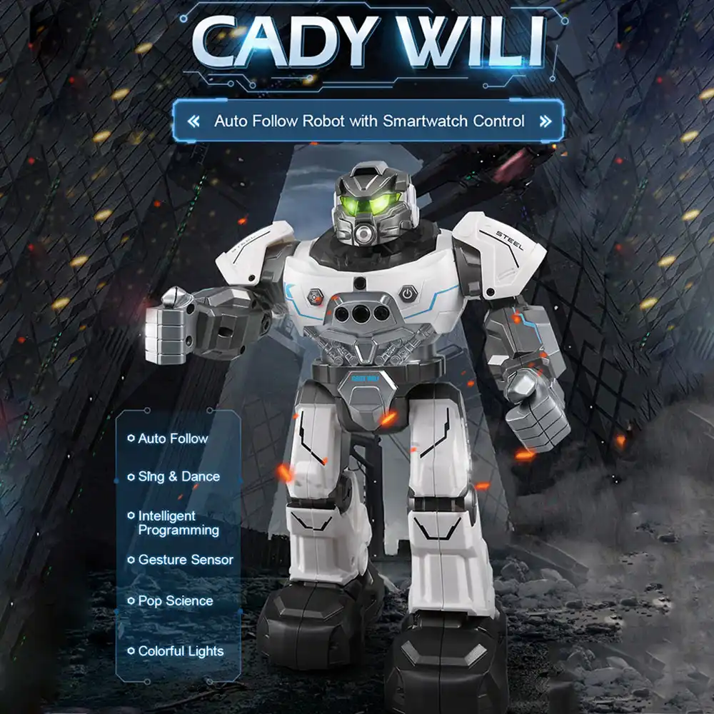 JJR/C JJRC R5 RC робот CADY WILI умные часы интеллектуальная Программирование образование музыкальные танцевальные роботы автоматический контроль жестов игрушки - изображение