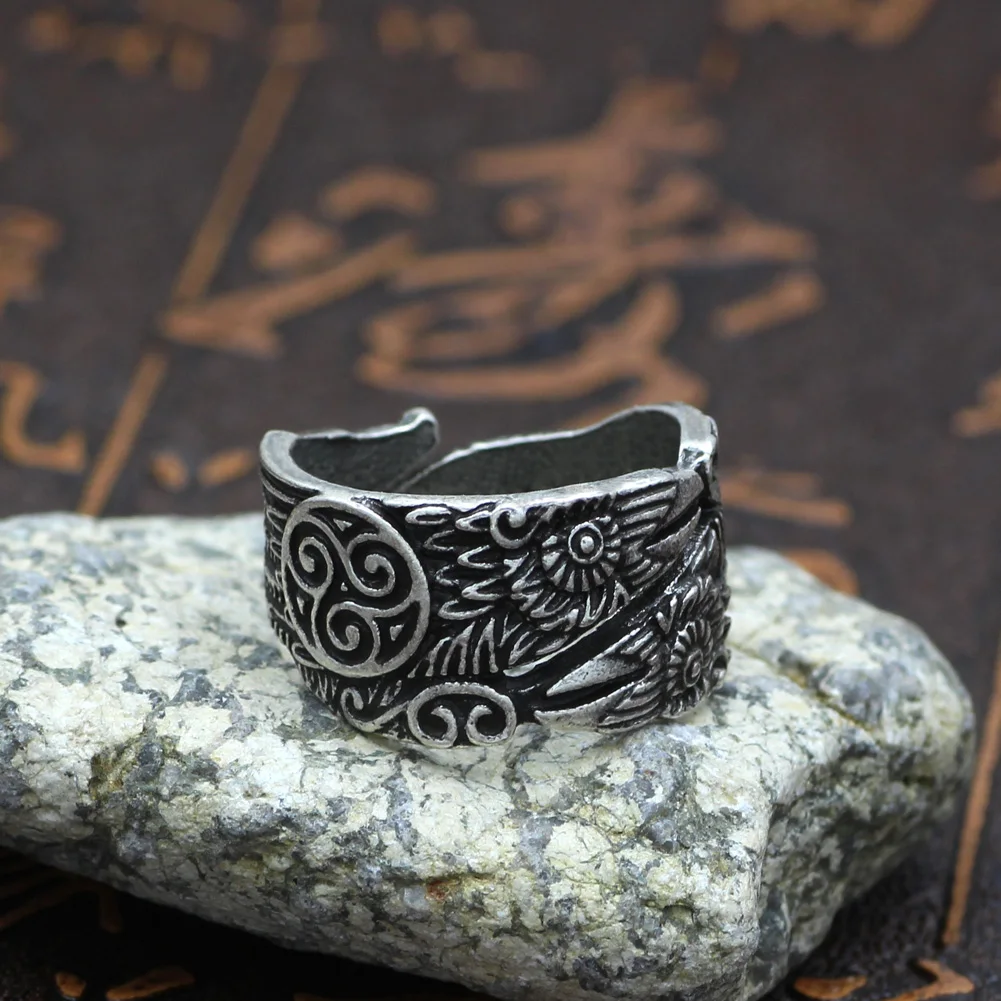Кольца Viking Ravens кольцо Celtic Symber Triskele скандинавский норвежский Knot Anel Bague мужское