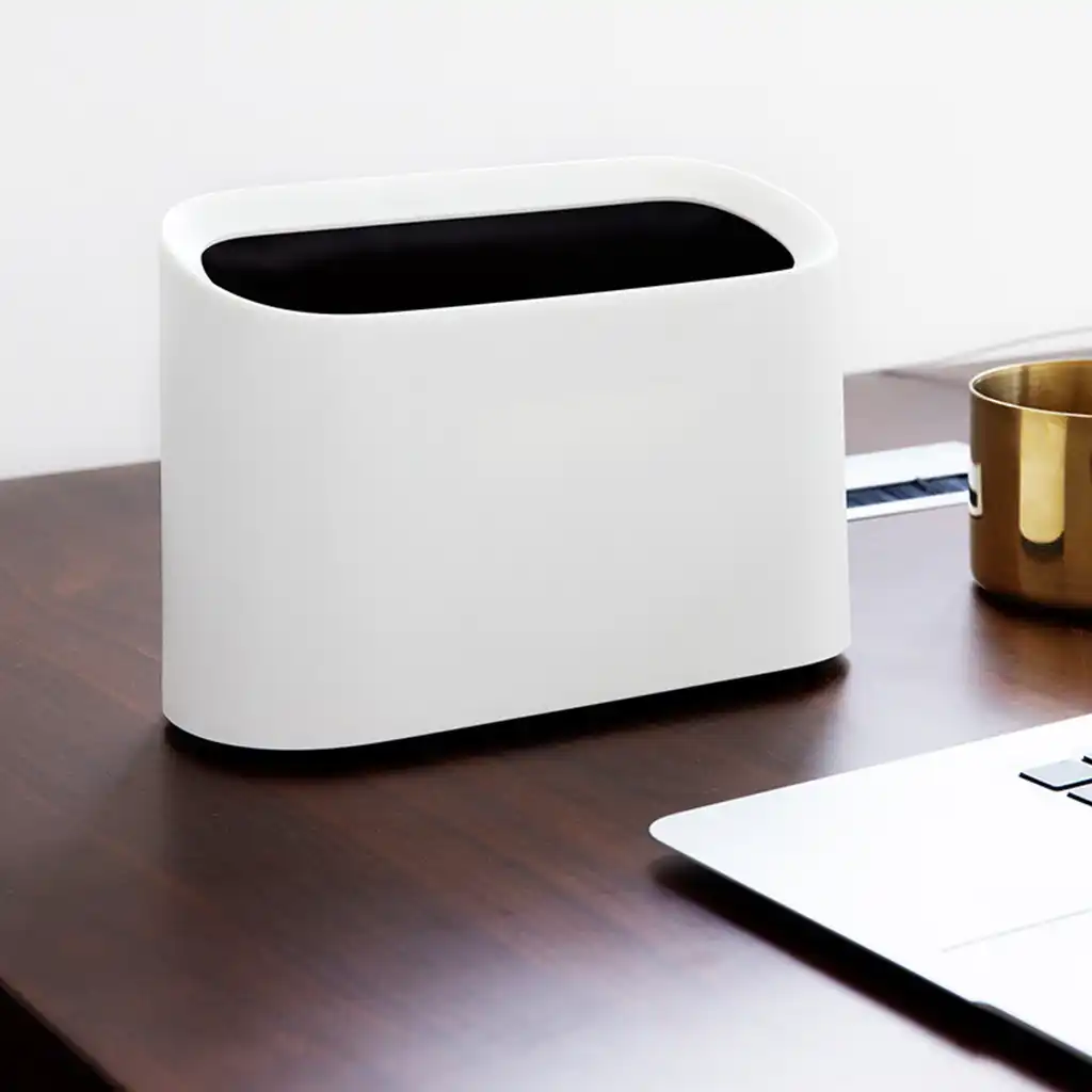 Desktop Small Trash Can Living Room Wastebasket Office Small