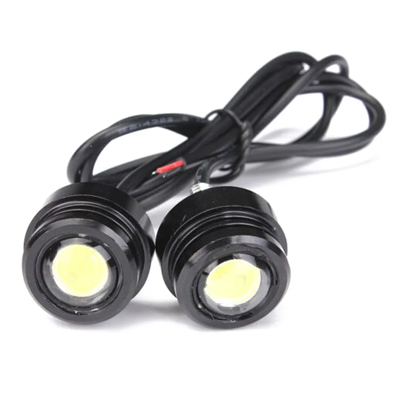 Toyl 2 قطع دراجة نارية رباعية led أضواء الضباب drl النهار الجري العارض