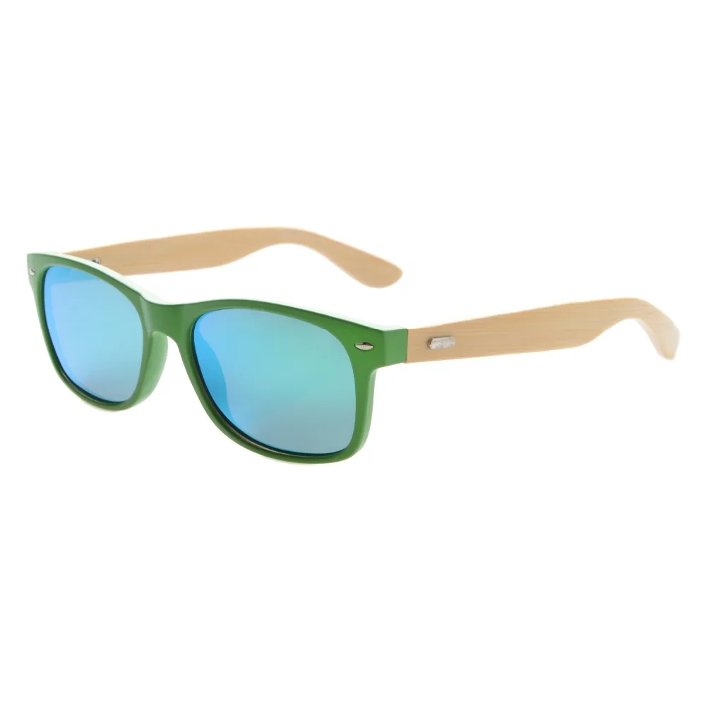 S1510 Eyekepper Men's Bamboo Wood Arms Classic Polarized Sunglassesin