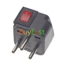 Израиль дорожный адаптер с светодиодный главный переключатель Wonpro бренд 10A 250 V