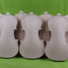 2 шт. 4/4 корпус скрипки Пламя клен русская ель Топ белая скрипка тело#1034