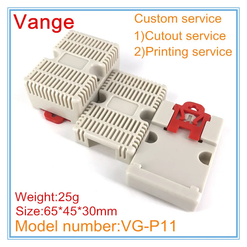 1 шт./лот din-рейку корпус батареи проект коробка 65*45*30 мм инструмент из АБС-пластика Корпус diy для устройства питания