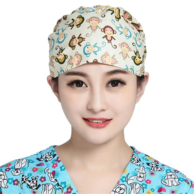 Крышка для скраба, Медицинская медицинская шапочка для медсестры, хирургическая, унисекс, больница, регулируемая медицинская шапка, лабораторная шапка медсестры, шапочка для операционной, для медсестры