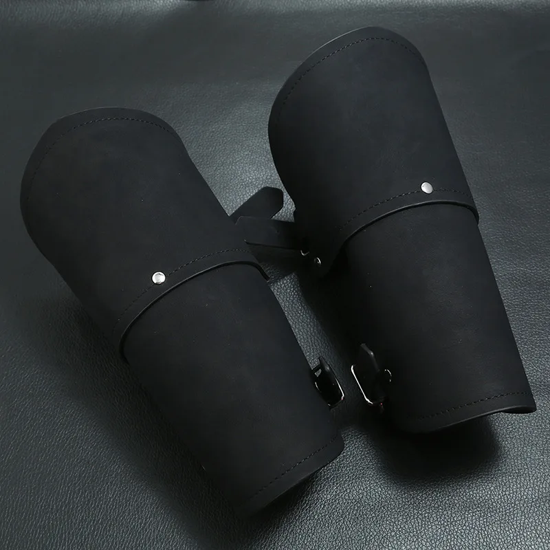 Средневековые панцири перчатки широкие манжеты нарукавники браслет для мужчин стимпанк воин рукавица Рыцари Тамплиер кожа косплей реквизит напульсники - Окраска металла: 1Pair Black