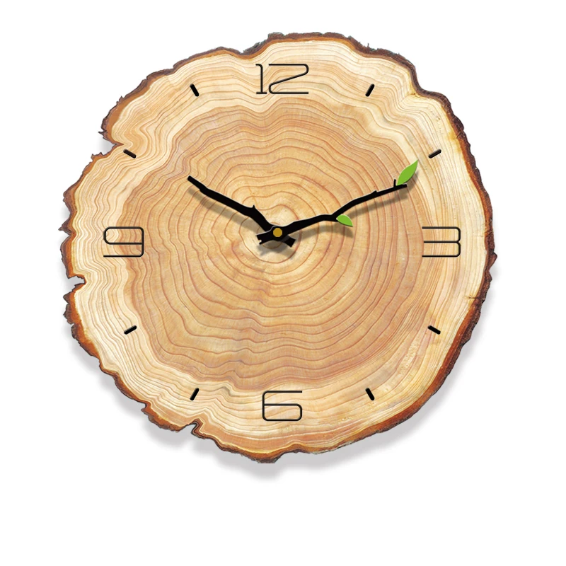 Online Dekorativ Vintage Holz Uhr Cafe Büro Home Küche Wand Dekor Stille Uhr design Kunst Große Wanduhr Geschenk hause wanduhr