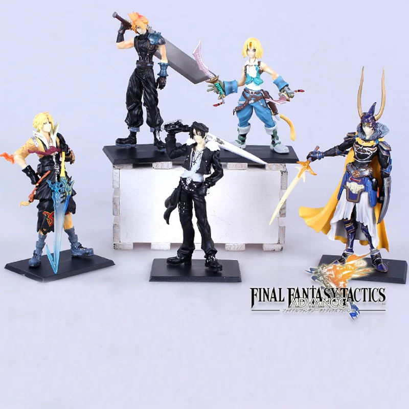 

Elsadou 5pcs/set Final Fantasy Cloud Warrior of Light Action Figures Squall Doll PVC Collectible Model Toy
