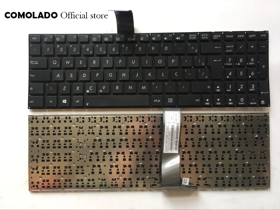 BR Brazil Keyboard FOR ASUS S56 S56C S56CA S56CB S56CM K56 K56C R505C K56CB Black Without frame keyboard Layout | Компьютеры и офис