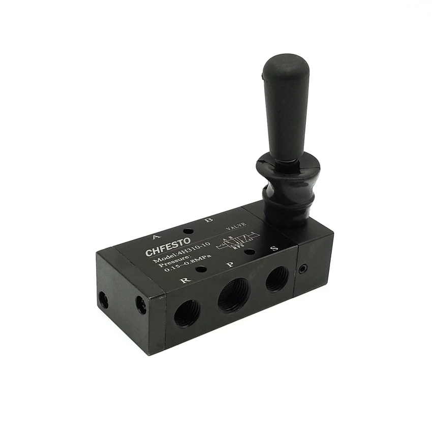 

4H310-10 Hand Valve 3/8'' Thread 2 Position 5 Way Pneumatic Air Hand Control Valve