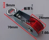 

3--6pcs snatch pulley block cable steel wire rope wheel, pulley lifting chain hoist chain block crane lifting rigging hardware