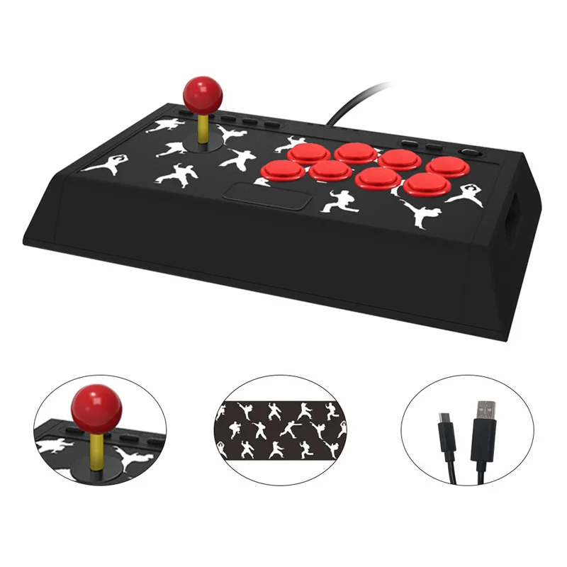 

Game Controller Arcade Joystick Gamepad Fighting USB Rocker Stick Play Street Fighting Feeling