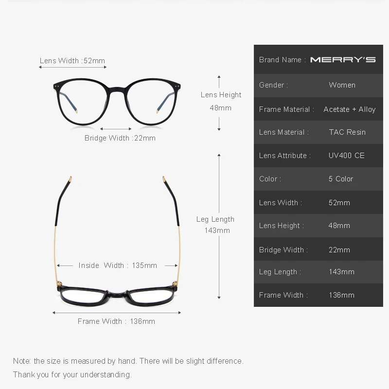 MERRYS Дизайн Женские Модные оптические оправы очки радиационные очки S2069