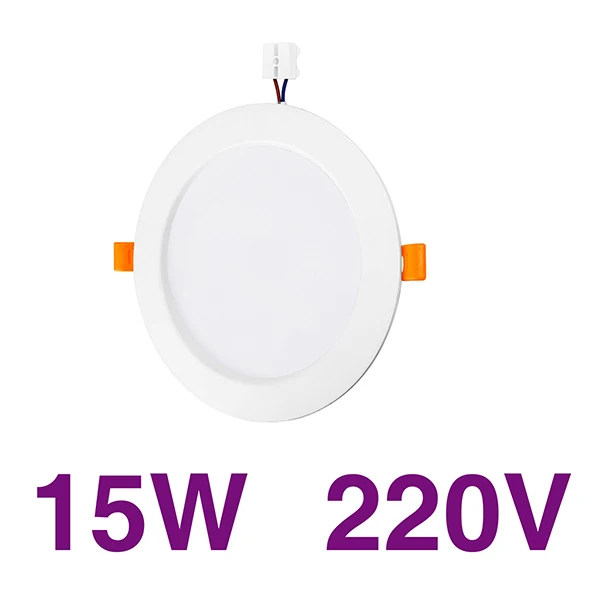 LED Round Panel Ceiling Downlight 2835 Lamp Aluminum AC220V 18W 15W 12W 9W 7W 5W 3W Ultra Bright LED Ceiling Recessed Spot Light bathroom downlights Downlights