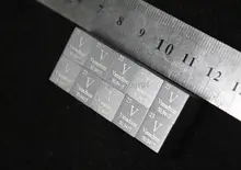 99.9% High Purity Vanadium Metal V 6.05g Carved Element Periodic Table 10mm Cube