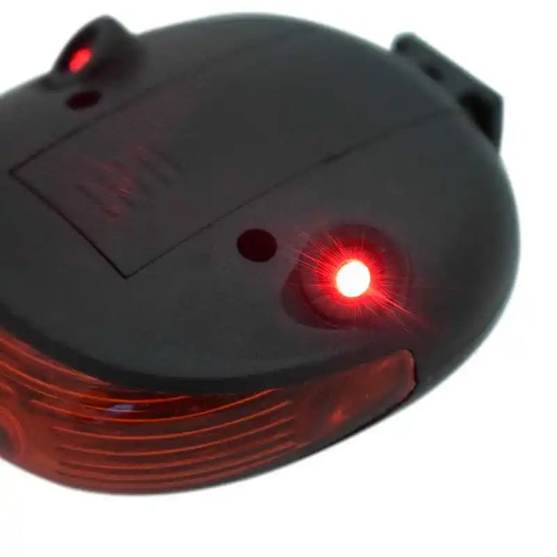 Задний фонарь для велосипеда водонепроницаемый 5 светодиодный 2 лазера 3 режима