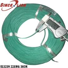 UL3239 силиконовый провод кабель из луженой меди мягкая резиновая линия OD 1,76 мм 305 м/лот устойчивость к воздействию высоких Температура Электрический провод