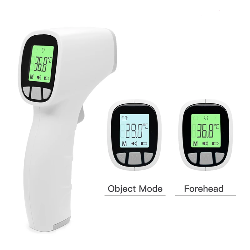 Джемпер инфракрасный Лоб термометр Termometro пистолет портативный Бесконтактный ИК ЖК-дисплей прибор для измерения температуры тела для детей и взрослых