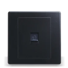 Настенный выключатель Панель черный Компьютерные Розетки Панель кабельная розетка 86 Стиль