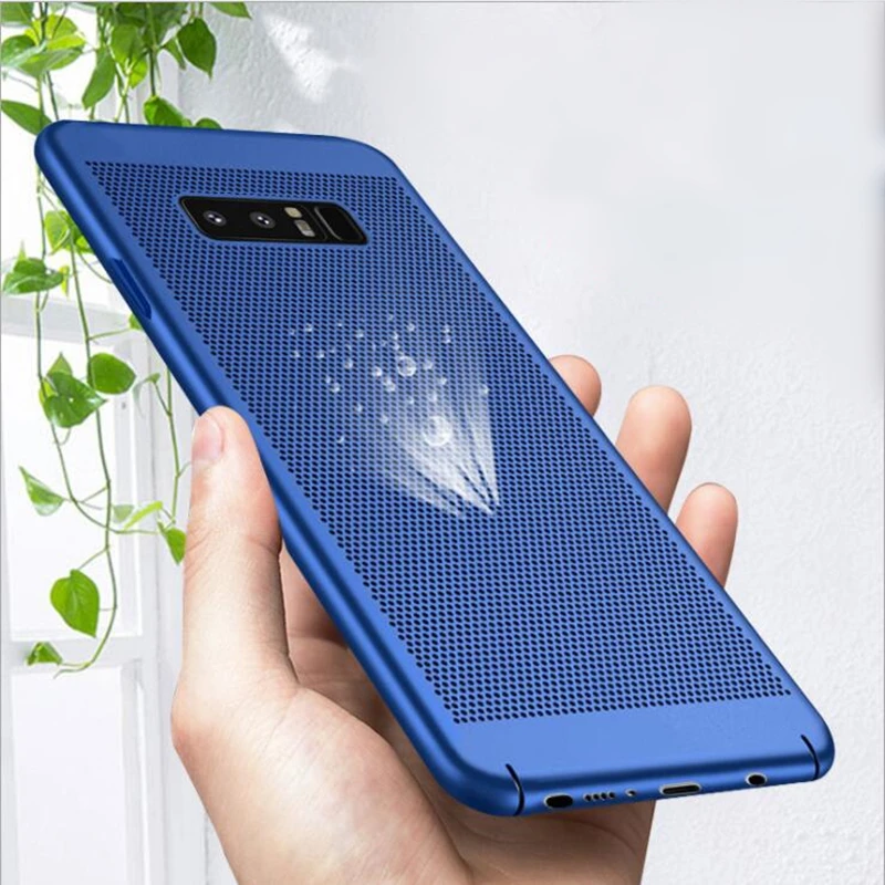 

BINYEAE Ultra Thin Breathe Phone Case For Samsung Galaxy Note 8 S8 Plus S7 S6 Edge J5 J7 Prime Hollow Heat Dissipation Hard Case