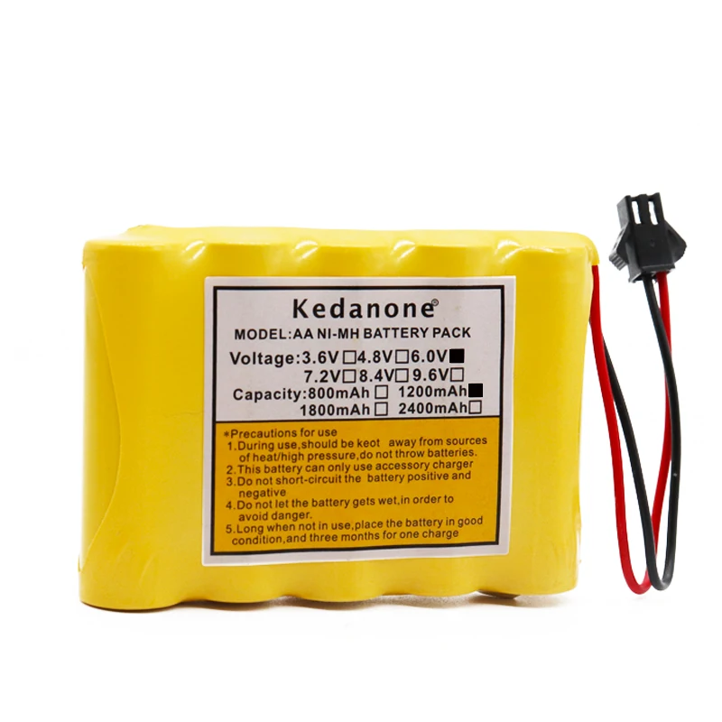 100% новая аккумуляторная батарея AA 6v 1200mAh Ni MH Аккумуляторная для дистанционного