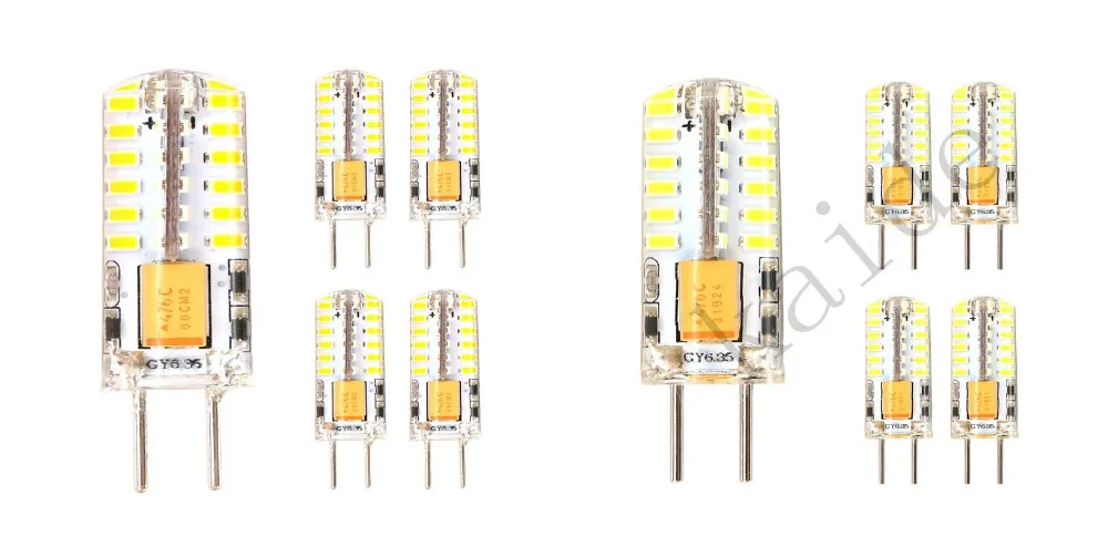 5 шт. GY6.35 светодиодный 3 Вт лампочка 3014SMD 48 Светодиодный S coldwhite warmwhite AC/DC12V прозрачный мягкий силикон заменить галогенную лампу