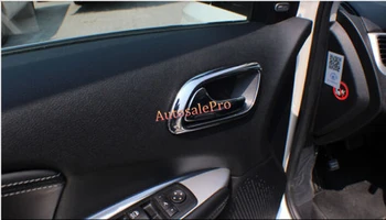 

ABS Chrome Interior Door Handle bowl cover trim 4pcs Frame for Dodge Journey / For Fiat Freemont 2013-2014